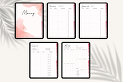 Pink Undated Digital Planner iPad, a Templates & Theme by HoneyGlowStudioCo (Thumbnail 6 of 9)