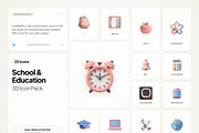 3D School & Education, an Emoji Icon by River Visual (Thumbnail 1 of 5)