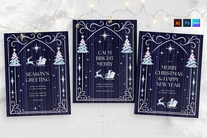 Winter Christmas Flyer Template, a Flyer Template by BrandPacks