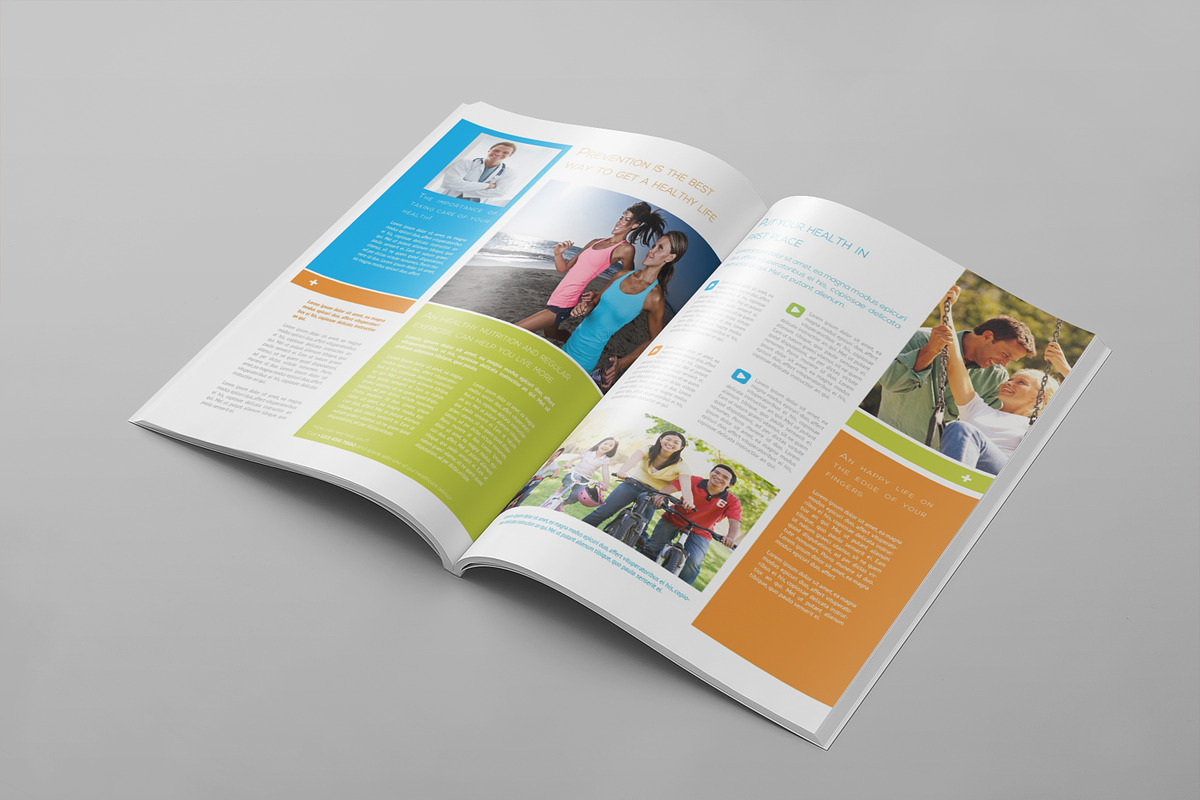 Healthcare Newsletter Template, a Brochure Template by Carlos Fernando (Photo 4 of 7)