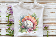 Whimsical Summer Seashell Clipart, an Illustration by OK Design (Thumbnail 5 of 6)