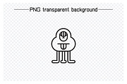 Kawaii Monster Character Icons, an Outline Icon by Designfour (Thumbnail 4 of 7)