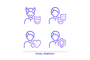 Personal traits pixel perfect, an Icon by IMG Visuals
