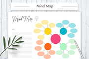 Mind Map Printable, a Stationery Template by HelArtShop (Thumbnail 1 of 2)