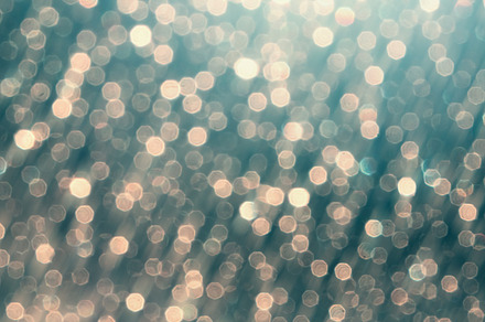 Blue gold bokeh, an Abstract Photo by VICUSCHKA