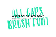Watercolor SVG Brush Font, a Script Font by Heartmade by Claudia (Thumbnail 2 of 2)