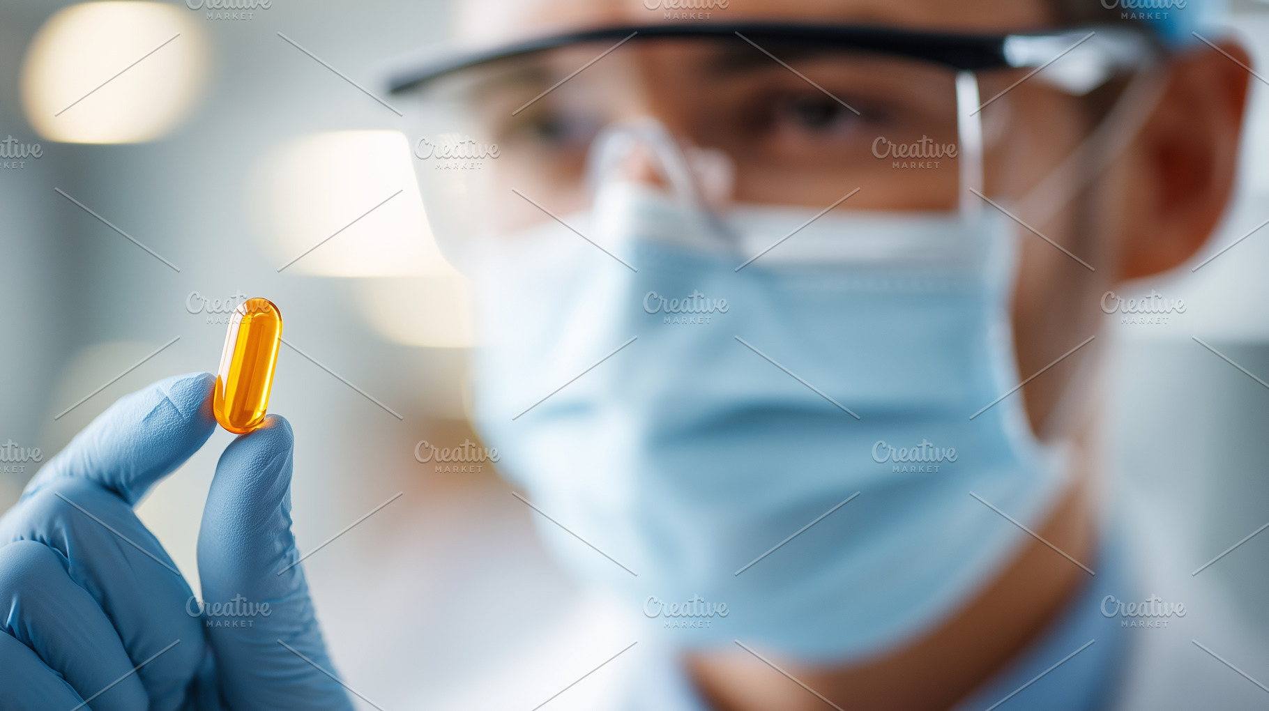 Doctor in a mask, gloves and protect, a Health & Medical Photo by MistyDay