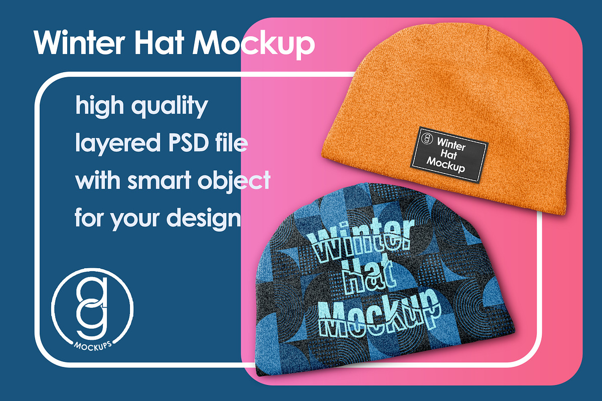 Winter Hat Mockup, a Hat Mockup by AG Mockups (Photo 1 of 3)