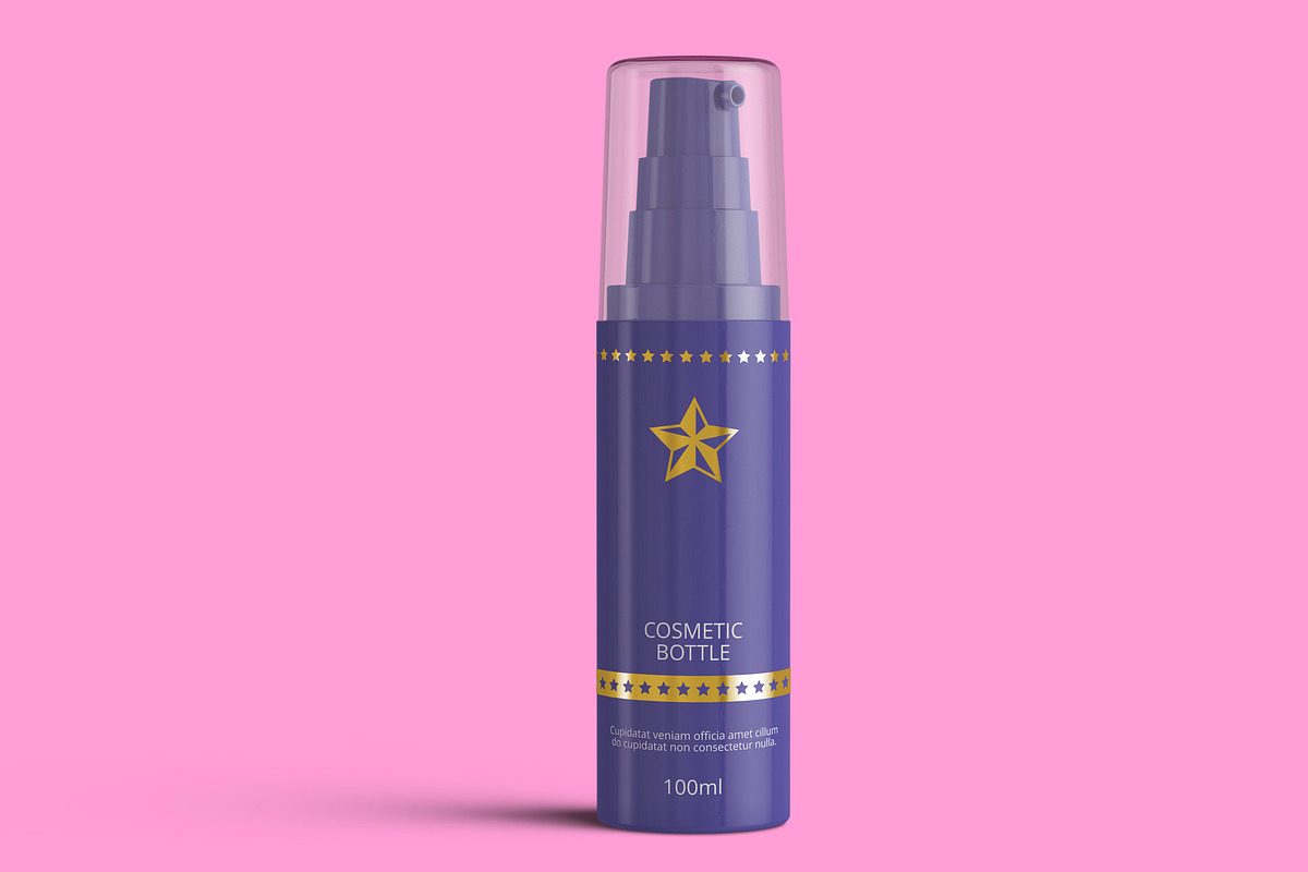 Airless Pump Cosmetic Bottle Mockup, a Cups & Container Mockup by Digitalphaser (Photo 3 of 5)