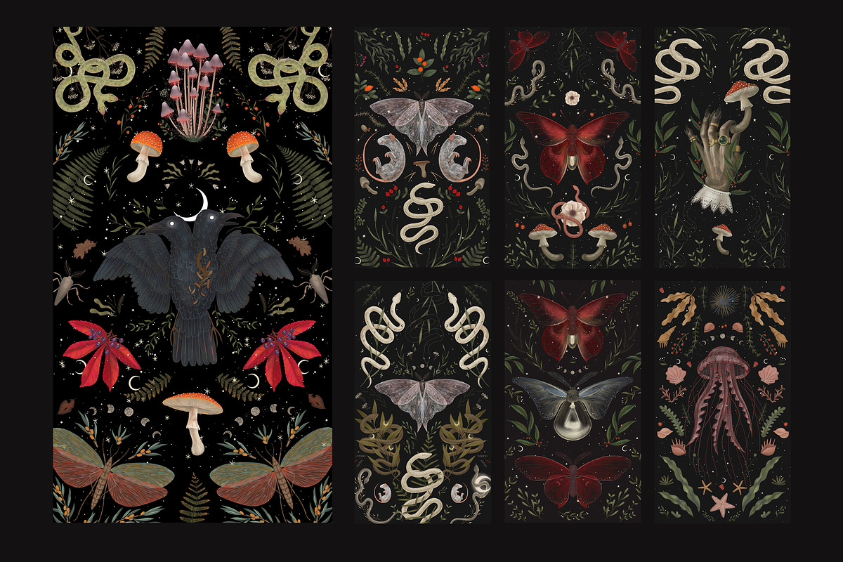 Mystical Forest. Graphic collection, a Pattern Graphic by Chikovnaya (Photo 3 of 7)