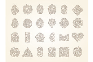 Fingerprints. Biometric security, a Graphic by Onyx