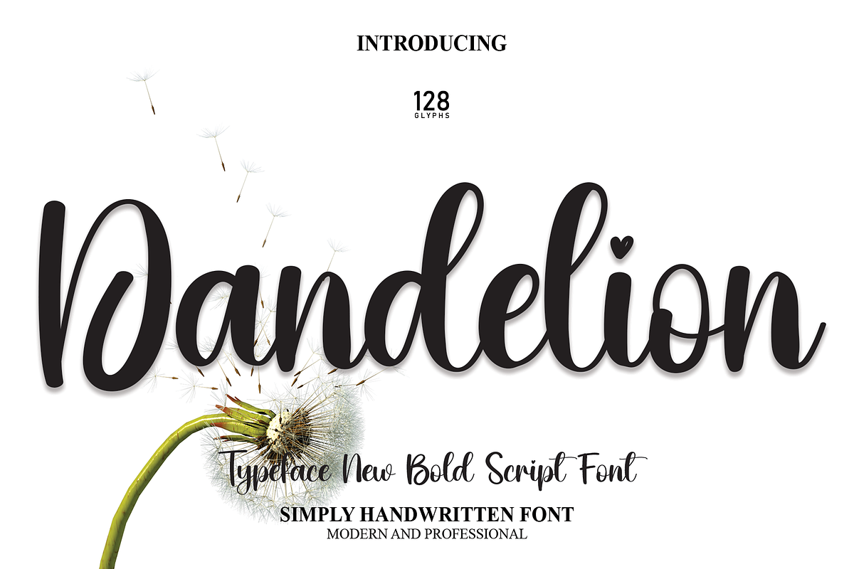 Dandelion | Script Font, a Script Font by Scratchones (Photo 1 of 8)