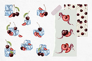 Cherry Watercolor Illustrations, a Food Illustration by Fedulova Art (Thumbnail 4 of 13)