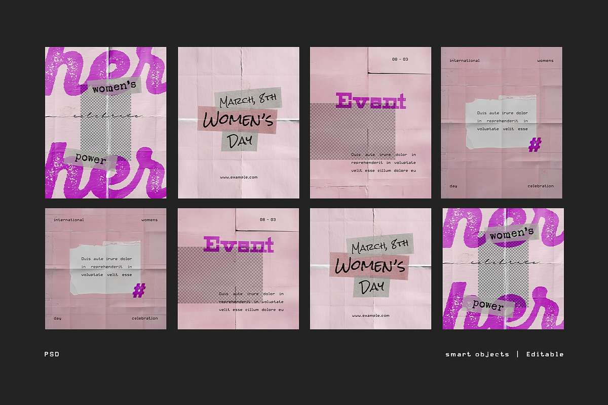 Modern Women’s Day Instagram Posts, a Social Media Template by Filip Studio (Photo 6 of 7)