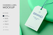 Hanging Label Tag Mockup, an Advertising Mockup by graphypix (Thumbnail 2 of 4)
