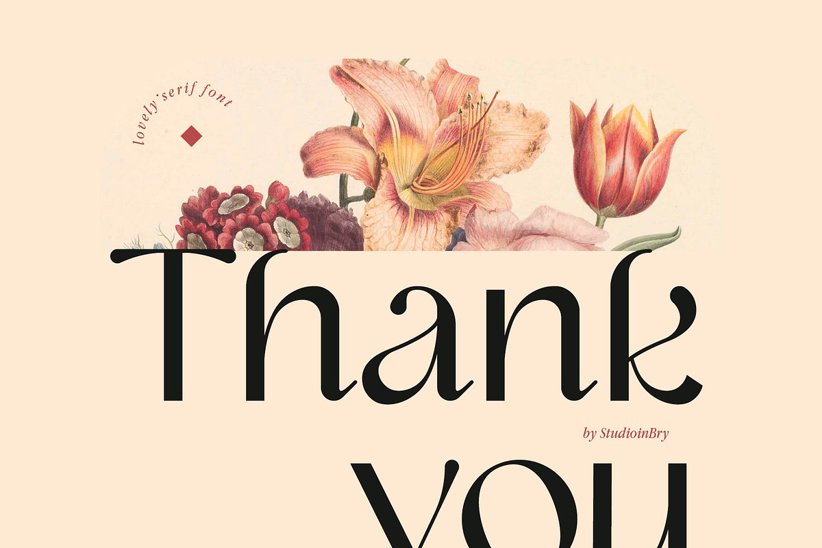 Lilyane - A Lovely Font, a Serif Font by StudioinBry (Photo 12 of 12)