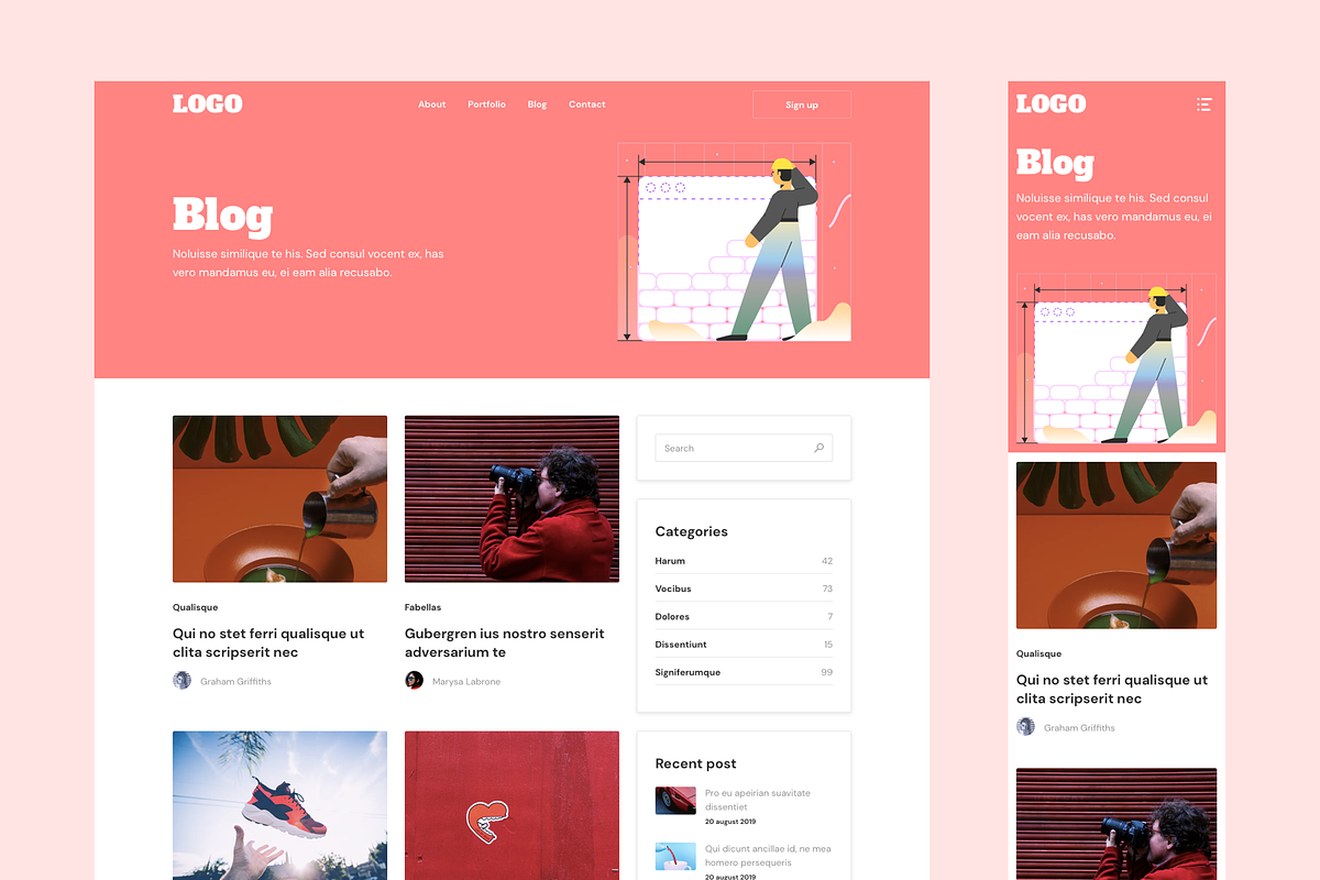 RETEM – Responsive Templates, a Landing Page Template by laaqiq (Photo 16 of 25)