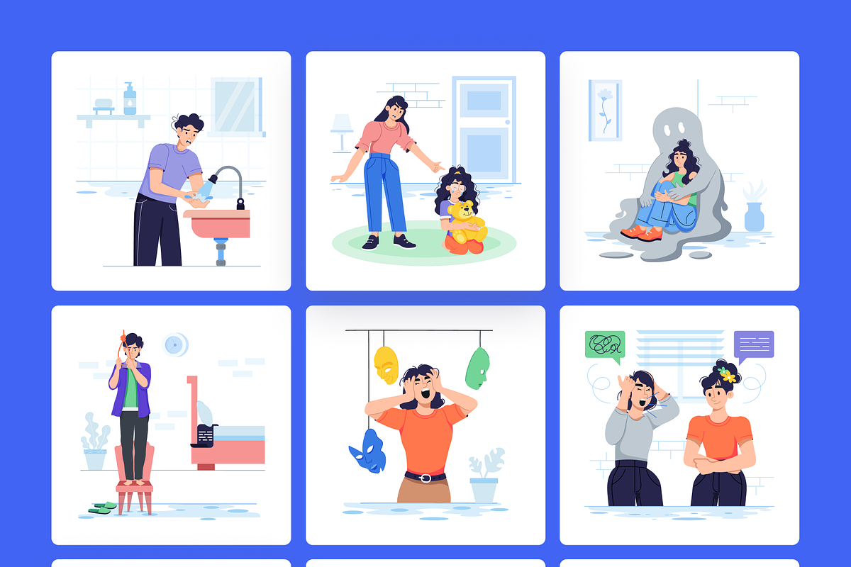 Animated Mental Health Illustrations, a Person Illustration by Prosymbols (Photo 9 of 13)