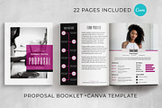 Canva Proposal Template Runway Model, a Marketing Template by Digital Diva Design (Thumbnail 1 of 9)