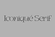Iconique Serif Regular, a Serif Font by Nguyen Type (Thumbnail 1 of 9)