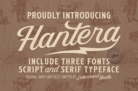 Hantera Vintage Typeface