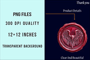 Christmas Wax Seal Clipart PNG, an Illustration by SinaCreation (Thumbnail 7 of 7)