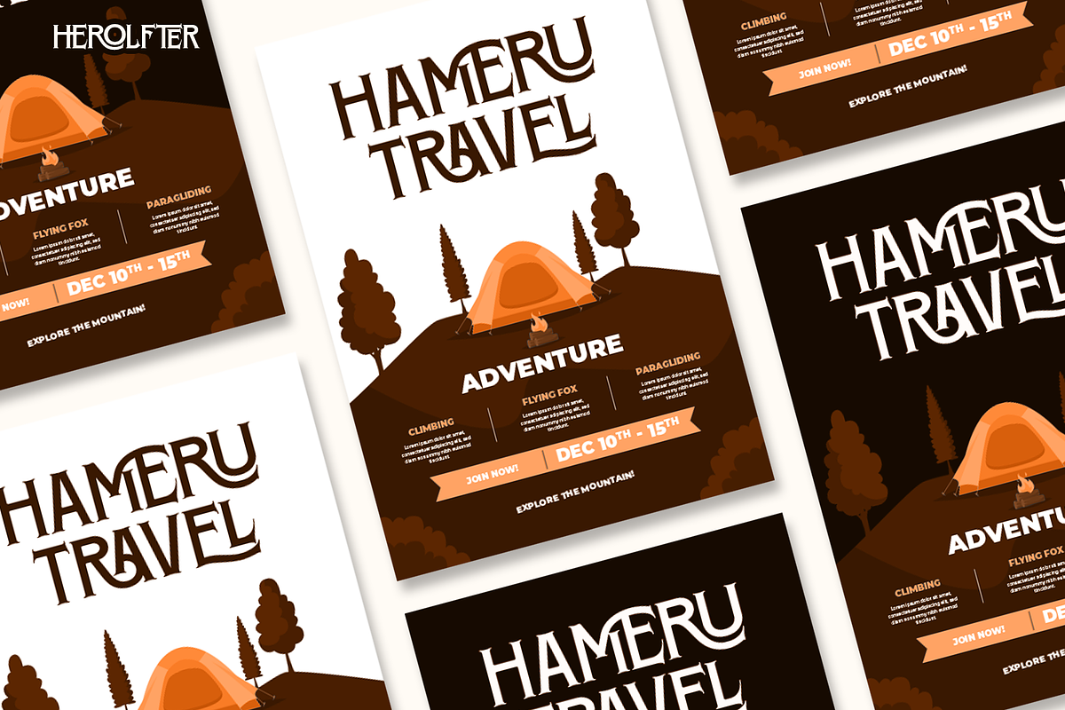Herolfter - Modern Bold Display Font, a Serif Font by Pixesia Studio (Photo 5 of 10)