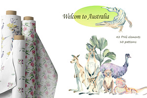 Welcom to Australia, an Animal Illustration by Watercolor arts
