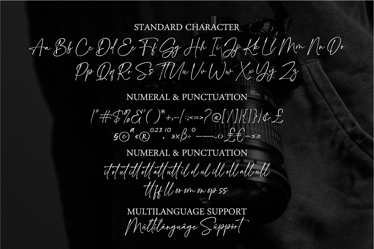 Outlined Signature Font, a Handwritten Font by MJB Letters (Photo 9 of 9)
