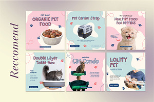 Pet Shop Instagram CANVA Template