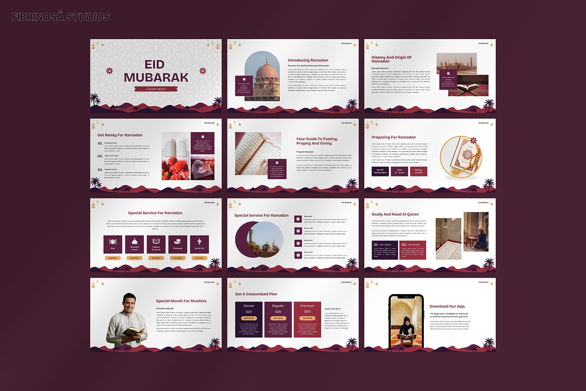Eid Mubarak Celebration, a Presentation Template by FIBRINOSÄ (Photo 2 of 2)