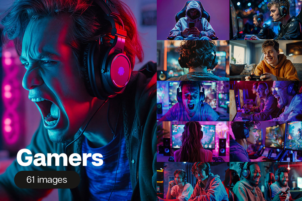 61 Gamers, a Person Photo by Handmadefont (Photo 1 of 14)