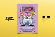 Send Your Love Valentine's Flyer, a Flyer Template by Tiptop Graphic (Thumbnail 1 of 5)