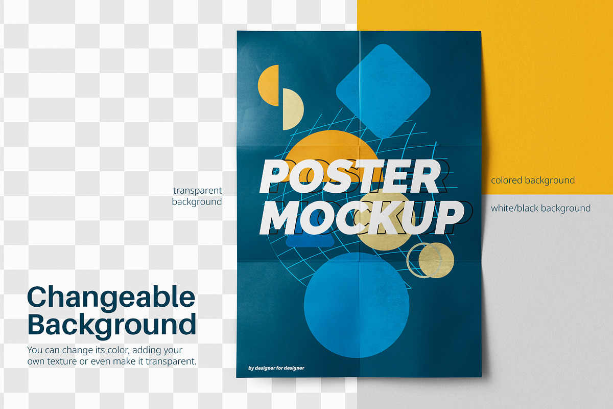 A4 Poster Folded Mockup Pack, a Mockup by Remnand Studio (Photo 8 of 13)