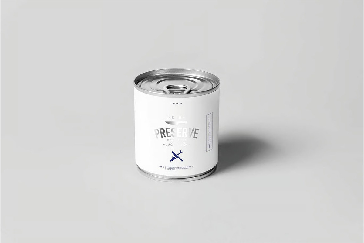 Can Preserve Mock-up, a Packaging Mockup by zippypixelstudio (Photo 3 of 8)