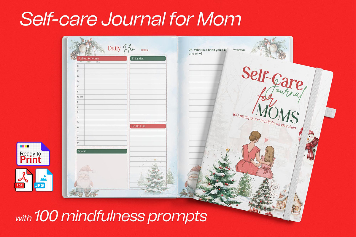 Self-care Journal for Mothers, a Stationery Template by Graphic Template (Photo 1 of 3)