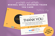 Minimal SmallBusiness Thank You Card, a Card Template by Elegant_Studio44 (Thumbnail 1 of 5)