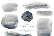 Watercolor Blue Gray Shapes, a Texture Graphic by Kolorata Art (Thumbnail 3 of 5)