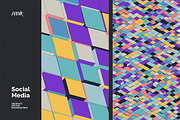 Social Media Vector Backgrounds V 04, a Background Graphic by dvtchk (Thumbnail 5 of 9)
