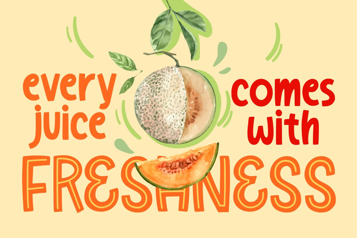 Melon Juice - Freshty Font preview 3