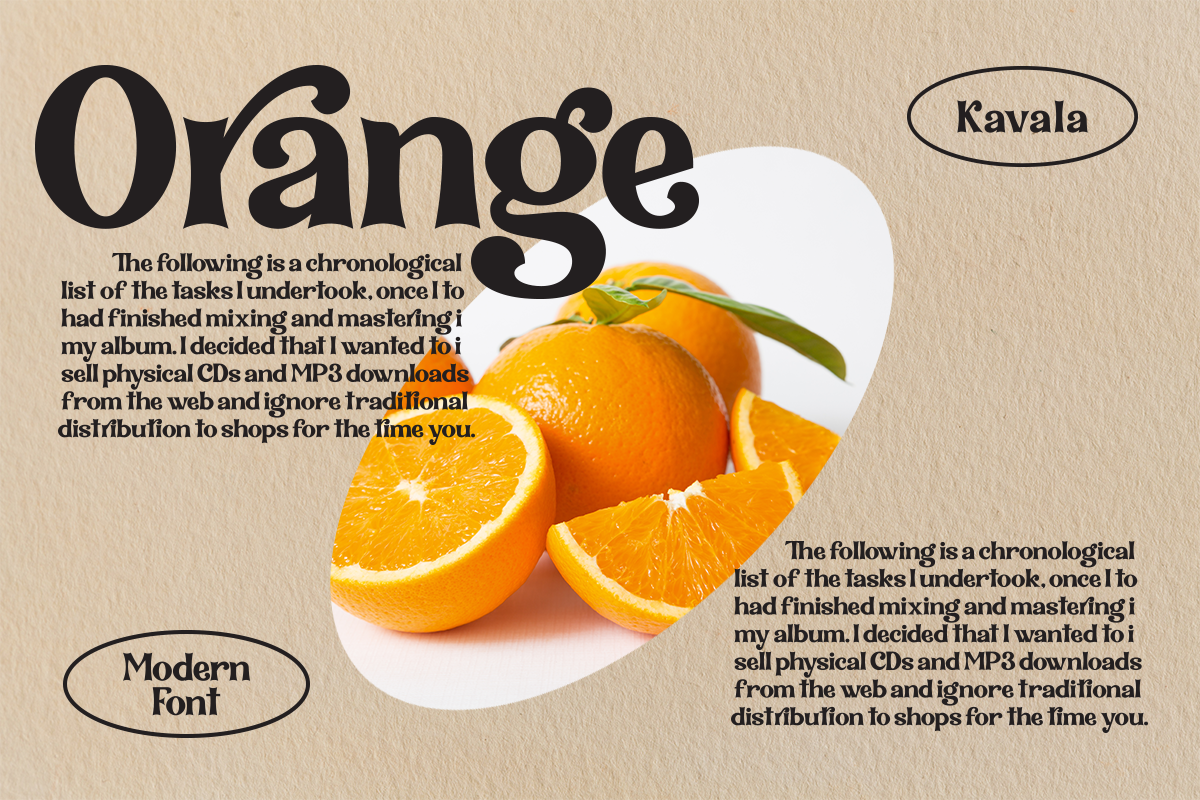 Kavala - Modern Serif, a Serif Font by Sohel Studio (Photo 9 of 15)