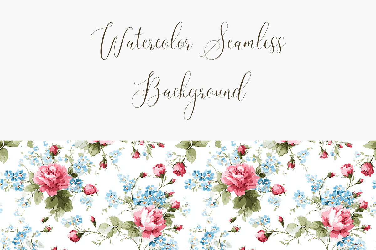 Vintage Pink Roses Seamless Pattern, a Pattern Graphic by Pati Charm Studio (Photo 3 of 6)