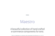 Maestro - Ionic 1 E-commerce Theme, a Templates & Theme by Pinro (Thumbnail 2 of 10)