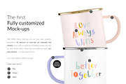 14x Enamel Mugs Mock-ups, a Print Template by Mocca Mockups Store (Thumbnail 2 of 5)