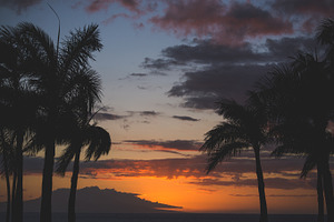 Maui sunset containing maui, hawaii, and beauty