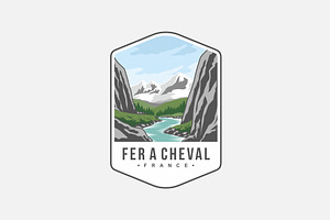 Fer a cheval National Park logo, a Branding & Logo Template by swarnstudio