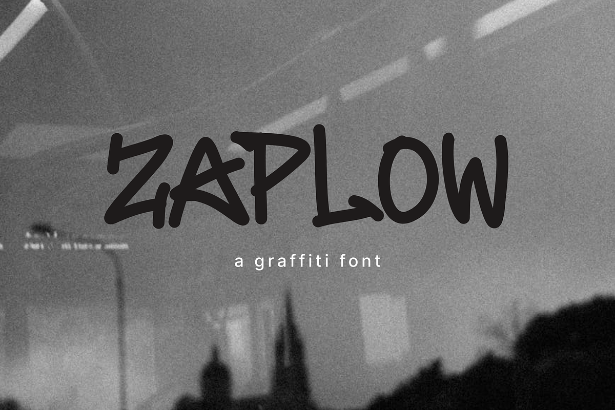 Zaplow Graffiti Hand-Drawn Font, a Handwritten Font by BeadyLab (Photo 1 of 8)
