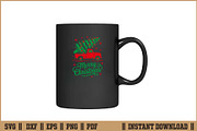 Vintage Wagon Christmas Retro SVG, a Seasonal Illustration by Handy Arts Studio (Thumbnail 3 of 3)