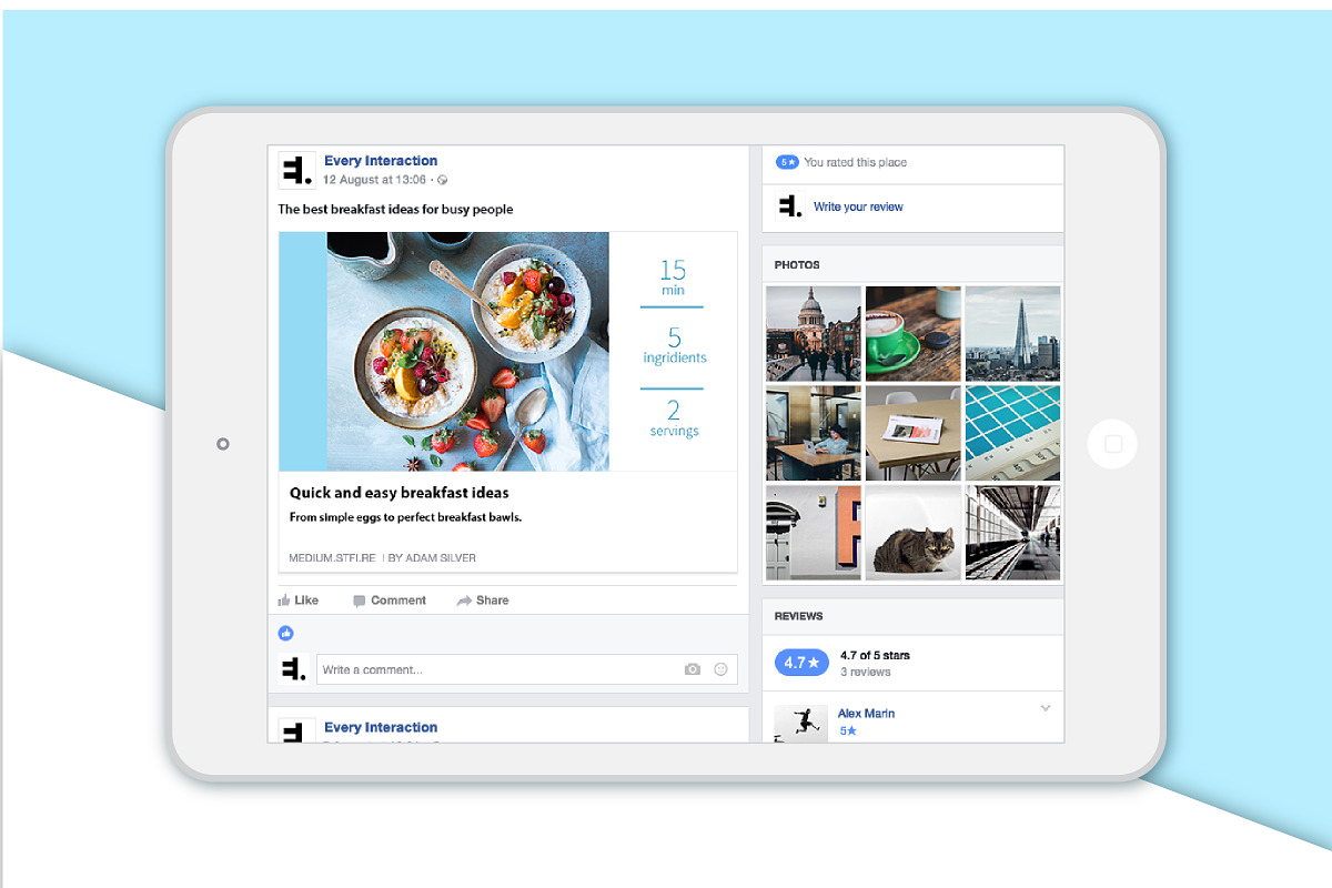 BLUE | Social Media Templates Pack, a Social Media Template by Nassiie (Photo 4 of 10)