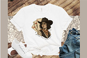 Retro Western Cowgirl PNG, an Illustration by Sublimation Artist (Thumbnail 5 of 6)